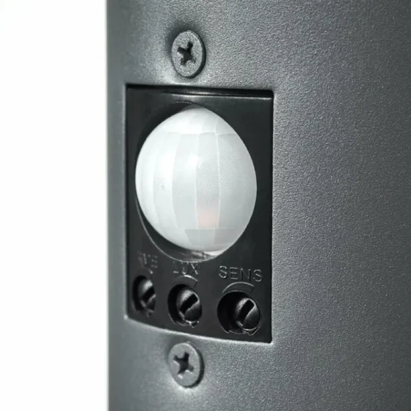 hofstein Borne lumineuse Gaborone Anthracite, 1 lumière, Détecteur de mouvement* Lampes Modernes