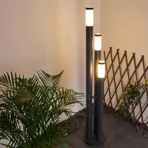 hofstein Borne lumineuse Gaborone Anthracite, 3 lumières* Lampes Modernes