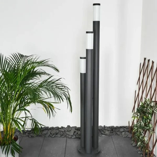 hofstein Borne lumineuse Gaborone Anthracite, 3 lumières* Lampes Modernes