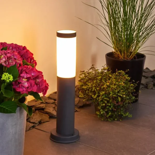 hofstein Borne lumineuse Gaborone Anthracite, 1 lumière* Lampes Modernes