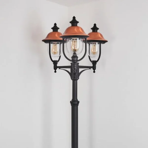 hofstein Borne lumineuse Gascon Noir, 3 lumières* Lampes Modernes