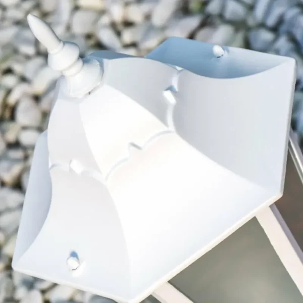 hofstein Borne lumineuse Hongkong Frost Blanc, 1 lumière* Lampes En Verre