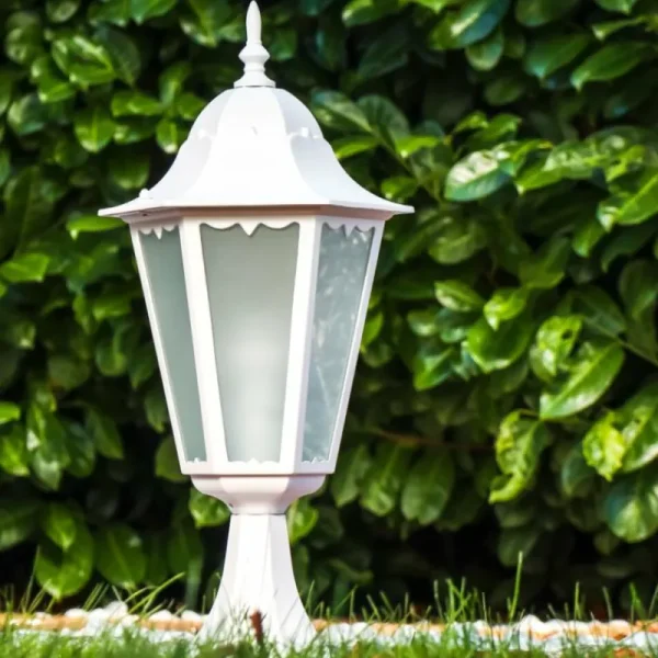 hofstein Borne lumineuse Hongkong Frost Blanc, 1 lumière* Lampes En Verre