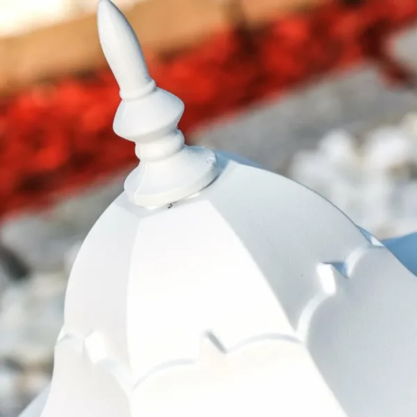 hofstein Borne lumineuse Hongkong Frost Blanc, 1 lumière* Lampes En Verre