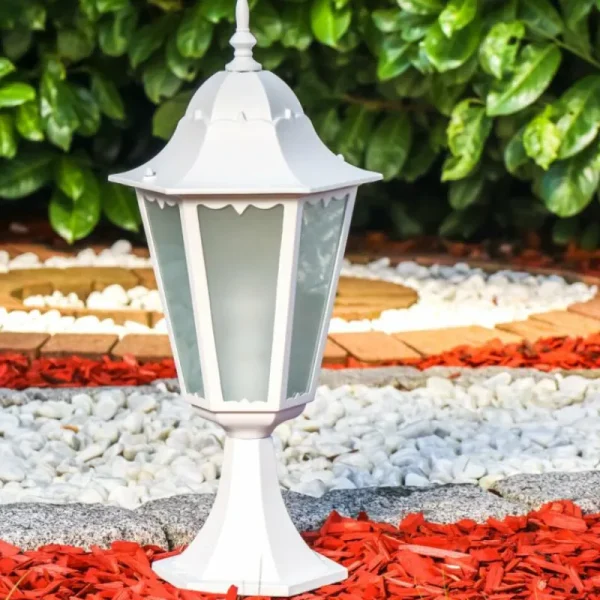 hofstein Borne lumineuse Hongkong Frost Blanc, 1 lumière* Lampes En Verre