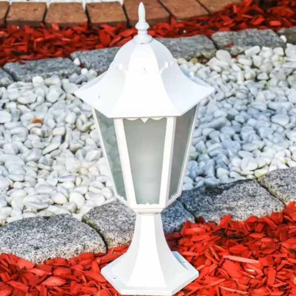 hofstein Borne lumineuse Hongkong Frost Blanc, 1 lumière* Lampes En Verre