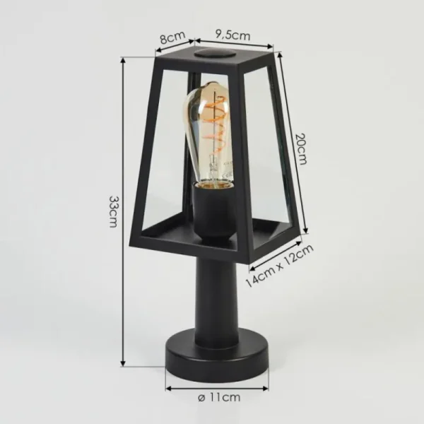 hofstein Borne lumineuse Juanico Noir, 1 lumière* Lampes Modernes