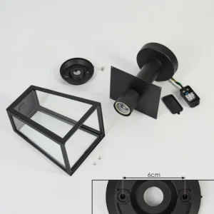 hofstein Borne lumineuse Juanico Noir, 1 lumière* Lampes Modernes
