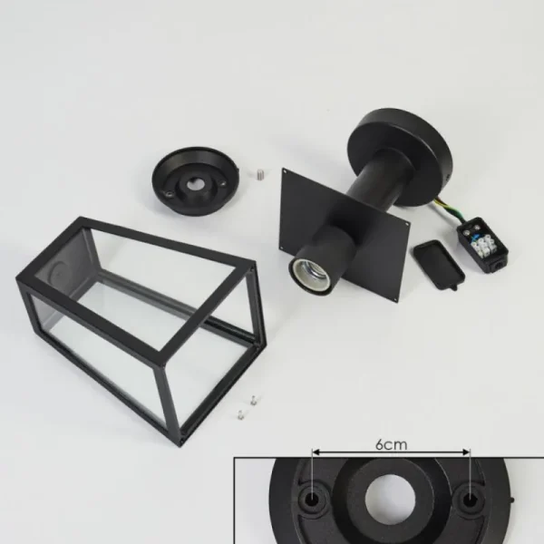 hofstein Borne lumineuse Juanico Noir, 1 lumière* Lampes Modernes