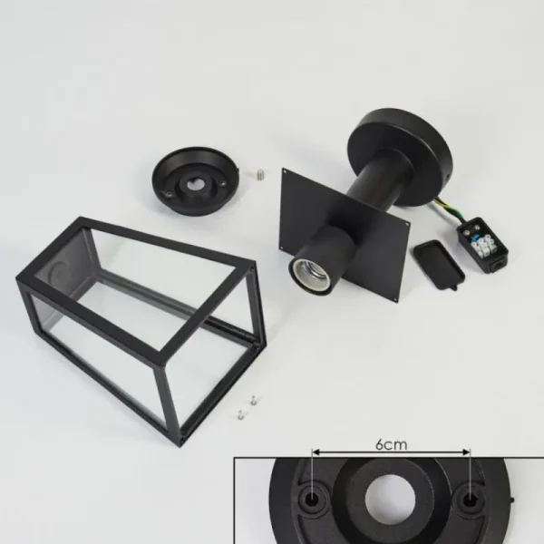 hofstein Borne lumineuse Juanico Noir, 1 lumière* Lampes Modernes