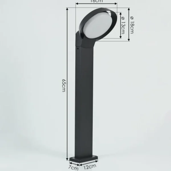 hofstein Borne lumineuse Kelo LED Anthracite, 1 lumière* Lampes Modernes