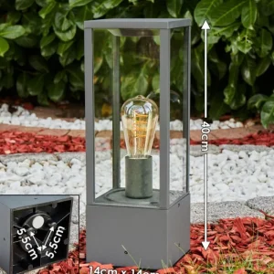 hofstein Borne lumineuse Kiwalik Anthracite, 1 lumière* Lampes Modernes