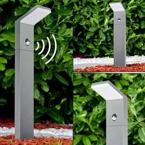 hofstein Borne lumineuse Korup LED Anthracite, 1 lumière, Détecteur de mouvement* Lampes Modernes