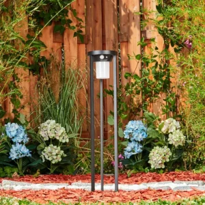 hofstein Borne lumineuse Lokpano LED Noir, Blanc, 1 lumière, Détecteur de mouvement* Lampes Modernes