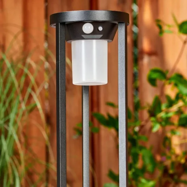 hofstein Borne lumineuse Lokpano LED Noir, Blanc, 1 lumière, Détecteur de mouvement* Lampes Modernes