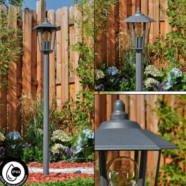 hofstein Borne lumineuse Moskau Anthracite, 1 lumière* Lampes En Verre