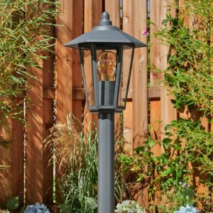 hofstein Borne lumineuse Moskau Anthracite, 1 lumière* Lampes En Verre