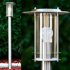 hofstein Borne lumineuse Mulo Acier inoxydable, 1 lumière* Lampes Modernes