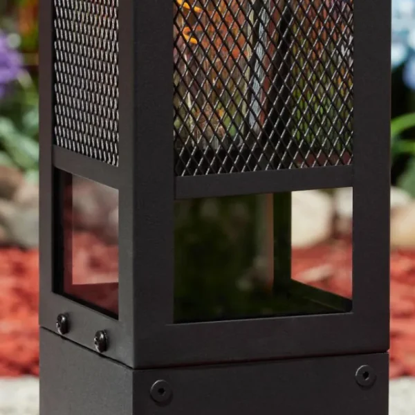 hofstein Borne lumineuse Nelgen Noir, 1 lumière* Lampes Modernes