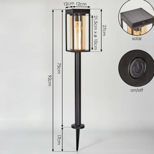 hofstein Borne lumineuse Palanga LED Noir, 1 lumière* Lampes Modernes