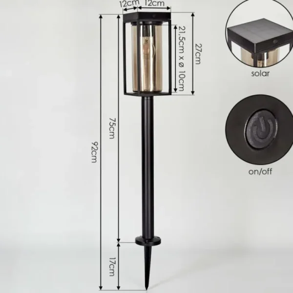 hofstein Borne lumineuse Palanga LED Noir, 1 lumière* Lampes Modernes