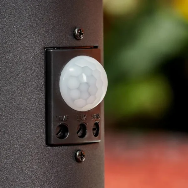 hofstein Borne lumineuse Ruti Noir, 1 lumière, Détecteur de mouvement* Lampes Modernes
