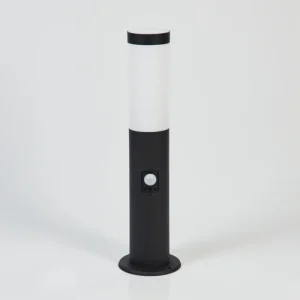hofstein Borne lumineuse Ruti Noir, 1 lumière, Détecteur de mouvement* Lampes Modernes