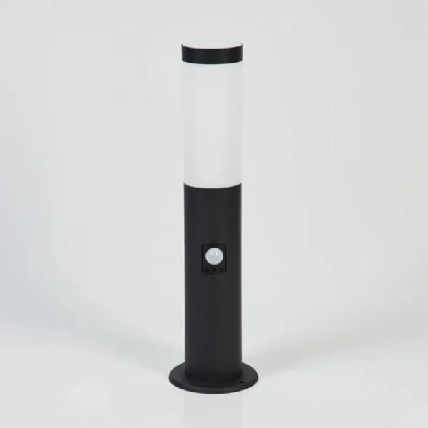 hofstein Borne lumineuse Ruti Noir, 1 lumière, Détecteur de mouvement* Lampes Modernes