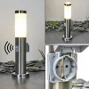 hofstein Borne lumineuse Sessa Nickel mat, 1 lumière, Détecteur de mouvement* Lampes Modernes