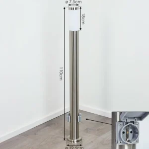 hofstein Borne lumineuse Sessa Nickel mat, 1 lumière* Lampes Modernes