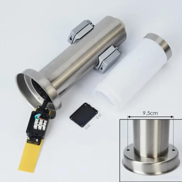 hofstein Borne lumineuse Sessa Nickel mat, 1 lumière* Lampes Modernes