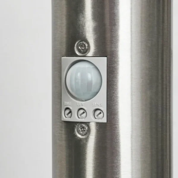 hofstein Borne lumineuse Sessa Nickel mat, 1 lumière, Détecteur de mouvement* Lampes Modernes