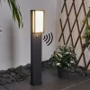 hofstein Borne lumineuse Skove LED Anthracite, 1 lumière, Détecteur de mouvement* Lampes Modernes