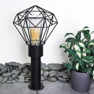 hofstein Borne lumineuse Solda Noir, 1 lumière* Lampes Modernes