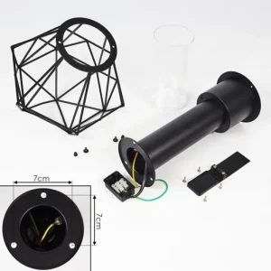 hofstein Borne lumineuse Solda Noir, 1 lumière* Lampes Modernes