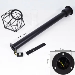 hofstein Borne lumineuse Solda Noir, 1 lumière* Lampes Modernes