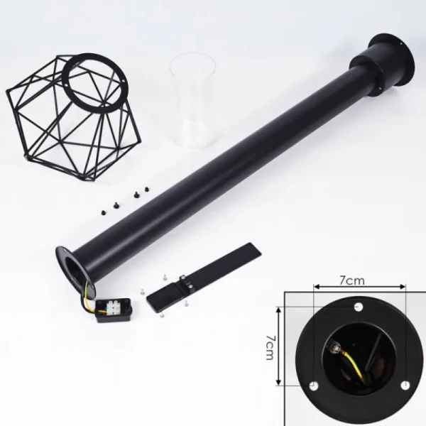 hofstein Borne lumineuse Solda Noir, 1 lumière* Lampes Modernes