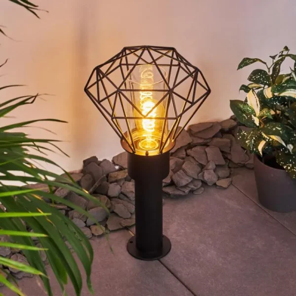 hofstein Borne lumineuse Solda Noir, 1 lumière* Lampes Modernes