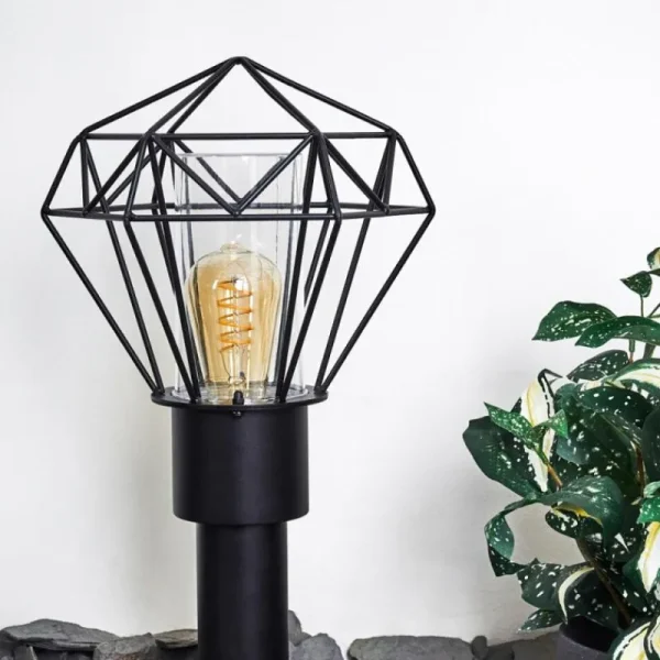 hofstein Borne lumineuse Solda Noir, 1 lumière* Lampes Modernes