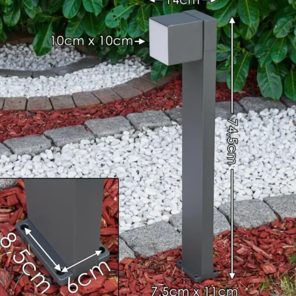 hofstein Borne lumineuse Swanek LED Anthracite, 1 lumière* Lampes Modernes