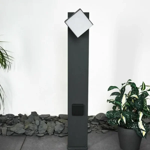 hofstein Borne lumineuse Swanek LED Anthracite, 1 lumière* Lampes Modernes