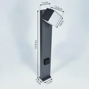 hofstein Borne lumineuse Swanek LED Anthracite, 1 lumière* Lampes Modernes