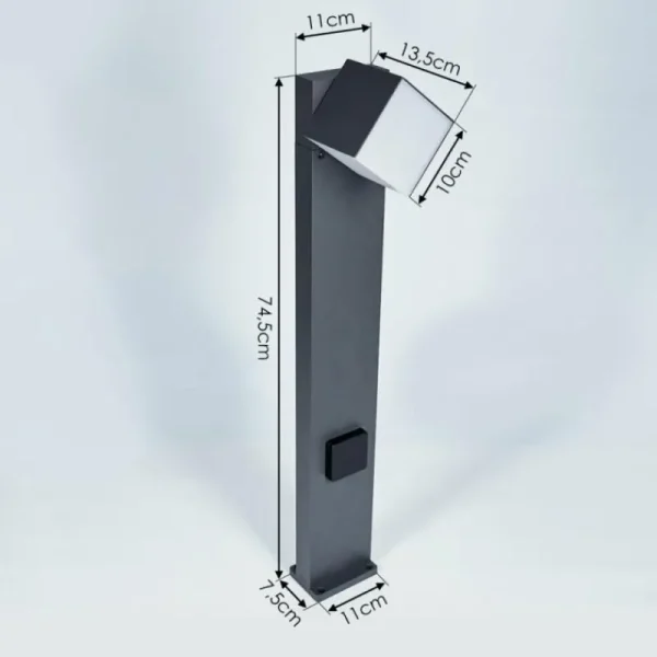 hofstein Borne lumineuse Swanek LED Anthracite, 1 lumière* Lampes Modernes
