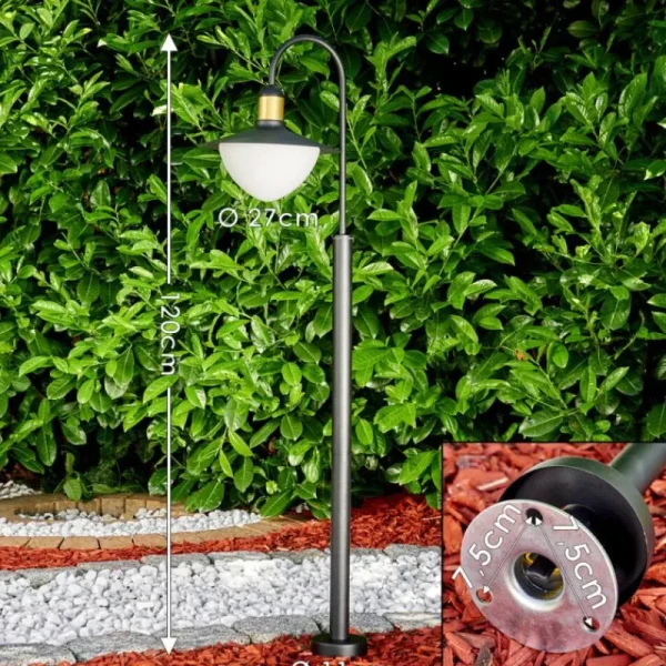 hofstein Borne lumineuse Theux Noir, 1 lumière* Lampes Modernes
