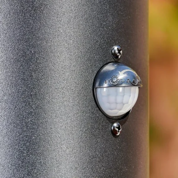 hofstein Borne lumineuse Tolsona Noir, 1 lumière, Détecteur de mouvement* Lampes Modernes