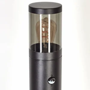 hofstein Borne lumineuse Tolsona Noir, 1 lumière, Détecteur de mouvement* Lampes Modernes