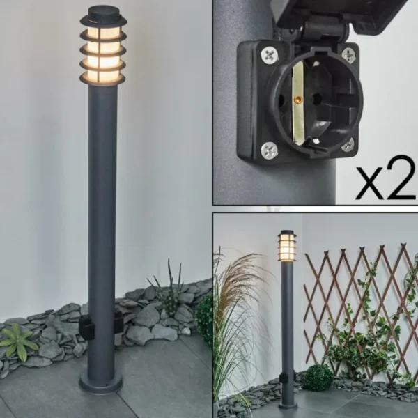 hofstein Borne lumineuse Tunes Anthracite, 1 lumière* Lampes Modernes