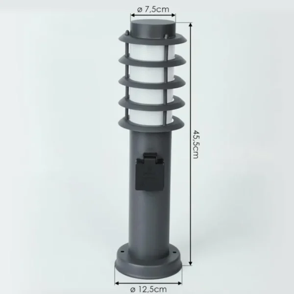 hofstein Borne lumineuse Tunes Anthracite, 1 lumière* Lampes Modernes
