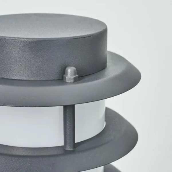 hofstein Borne lumineuse Tunes Anthracite, 1 lumière, Détecteur de mouvement* Lampes Modernes