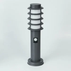 hofstein Borne lumineuse Tunes Anthracite, 1 lumière, Détecteur de mouvement* Lampes Modernes